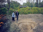 Oczko wodne w budowie 1998 rok.